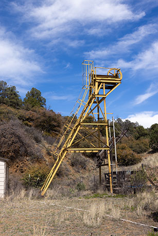 Black Hawk Mine Headframe, Burro Mountains, Grant County, New Mexico