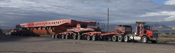 Trucks Hauling Large Autoclave, Duncan, AZ, December 9, 2006 Trucks Hauling Large Autoclave