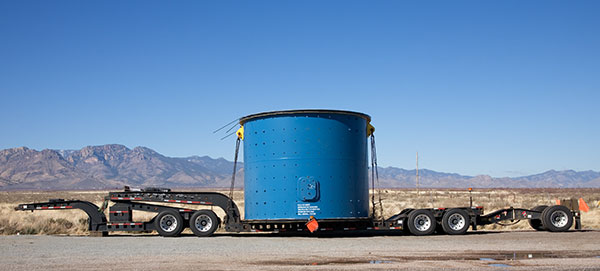 Ball Mill Shell on truck trailer