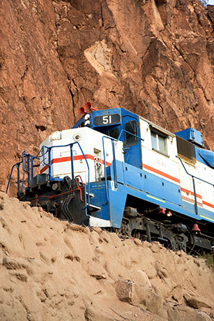 Diesel Locomotive in Clifton, Arizona 
