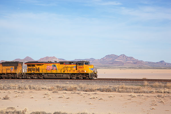 Union Pacific Locomotive in Southwestern New Mexico  