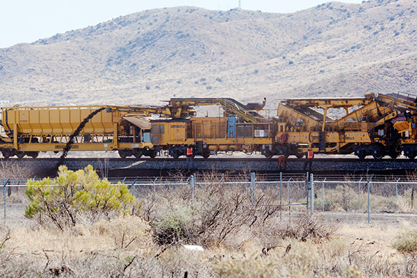  Plasser & Theurer Ballast Cleaning Machine Detail of Screens and Undersize Discharge