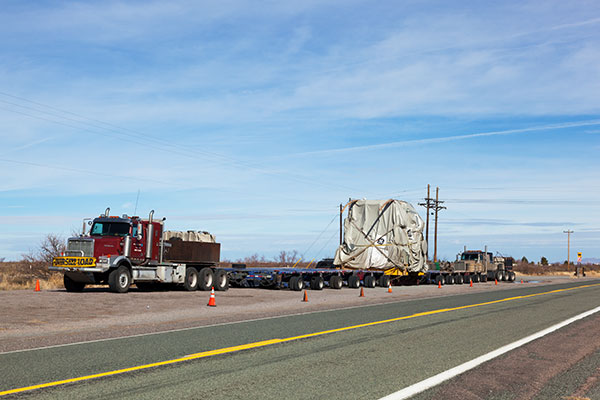Oversize load Arizona State Road 80 