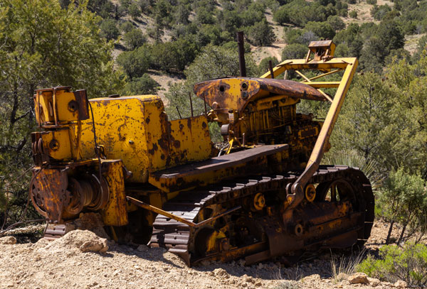 Old abandoned dozer