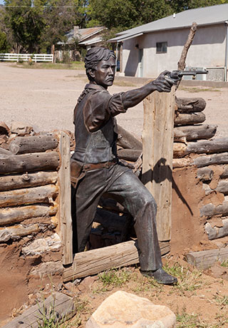 Statue of Elfego Baca, Town Park, Reserve, New Mexico