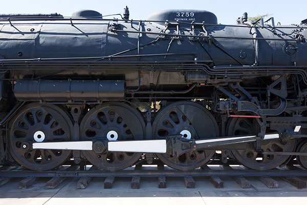 Santa Fe Locomotive 3759 on display in Kingman, Arizona