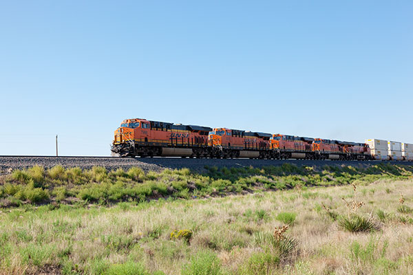 BNSF Locomotives in east central New Mexico