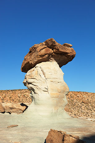 Hoodoo near Stud Horse Point northwest of Page, Arizona