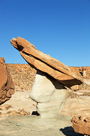 Hoodoo near Stud Horse Point northwest of Page, Arizona