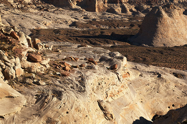 Sandstone formation near Stud Horse Point northwest of Page, Arizona