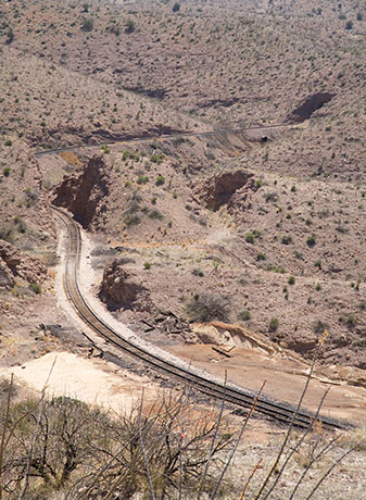 Railroad tracks, Greenlee County, AZ