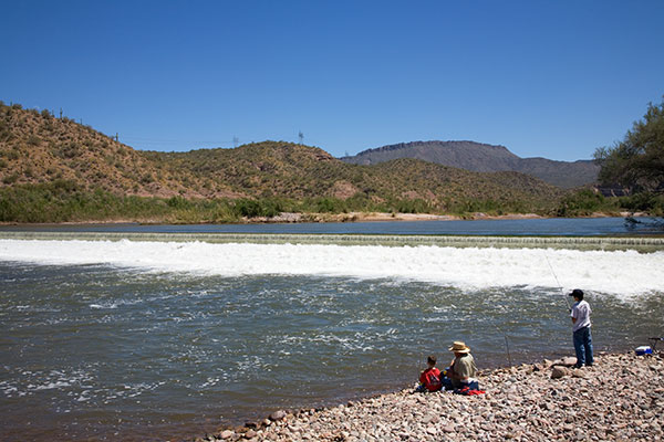 Diversion Dam on Salt River near Roosevelt Lake, Arizona