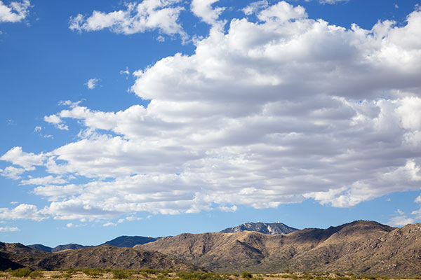 Kitt Peak from Altar Valley, Arizona