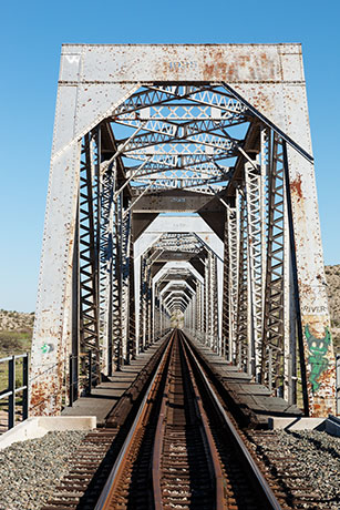 Union Pacific Railroad Bridge over Gila River near Coolidge,  Arizona 