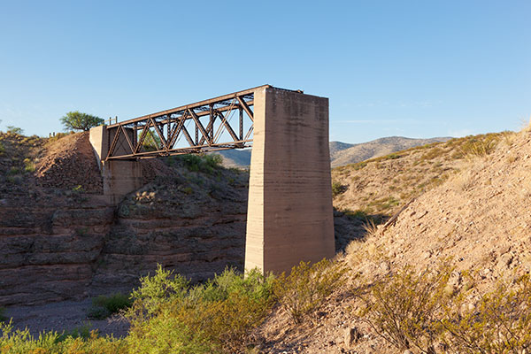 Owl Canyon Bridge, Morenci Southern Railway, north of Guthrie,  Arizona