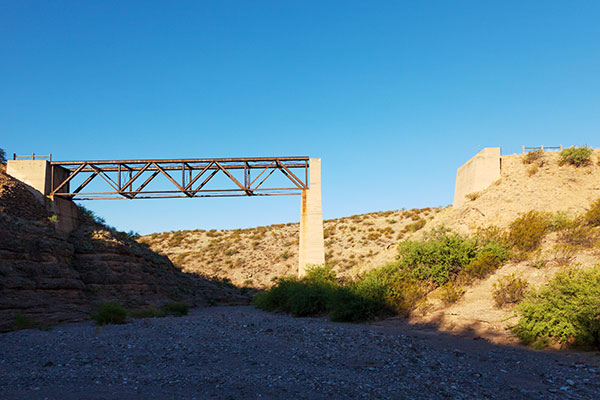  Owl Canyon Bridge, Morenci Southern Railway, north of Guthrie,  Arizona