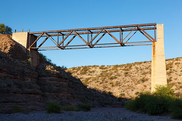  Owl Canyon Bridge, Morenci Southern Railway, north of Guthrie,  Arizona