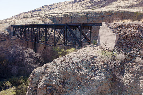  Gila River Bridge, Morenci Southern Railway, north of Guthrie,  Arizona