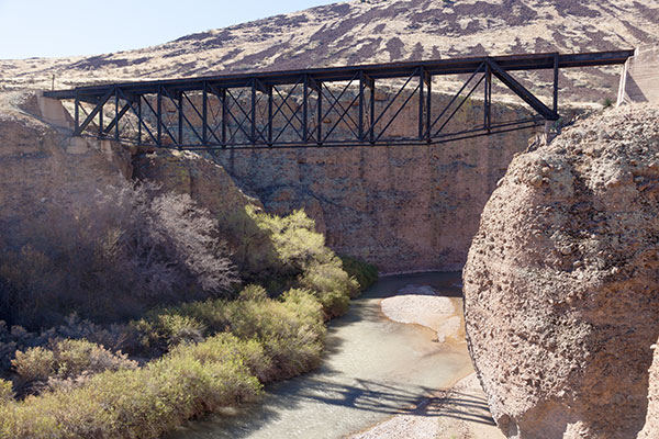  Gila River Bridge, Morenci Southern Railway, north of Guthrie,  Arizona