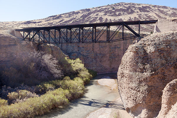  Gila River Bridge, Morenci Southern Railway, north of Guthrie,  Arizona