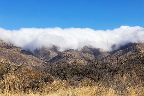 Clouds on Dos Cabezas Mountains, Arizona