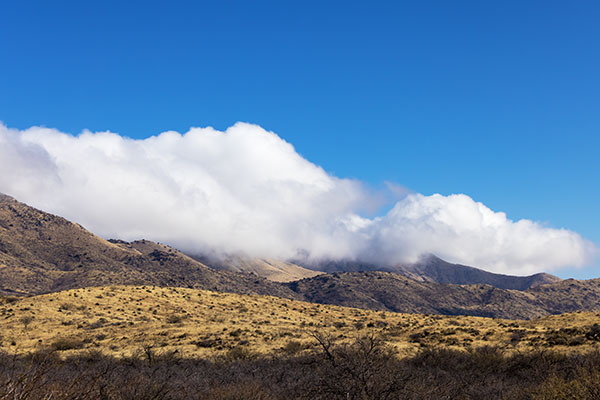 Clouds on Dos Cabezas Mountains, Arizona