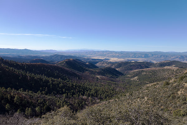 Upper Eagle Creek from Coronado Trail, US 191, Greenlee County, Arizona 