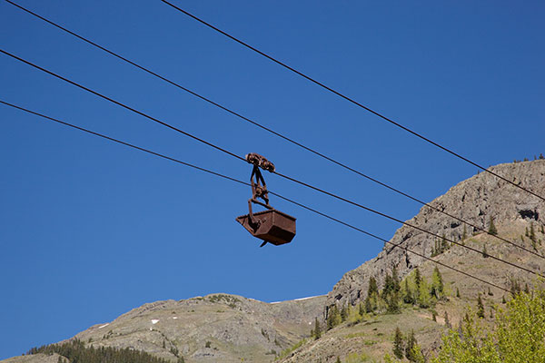 Aerial Tramway at Mayflower Mill near Silverton, Colorado