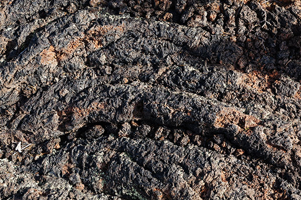 Detail of Rope Pahoehoe Lava, El Malpais National Monument