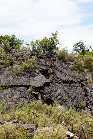 Edge of Lava Flow in Narrows Area, El Malpais National Monument