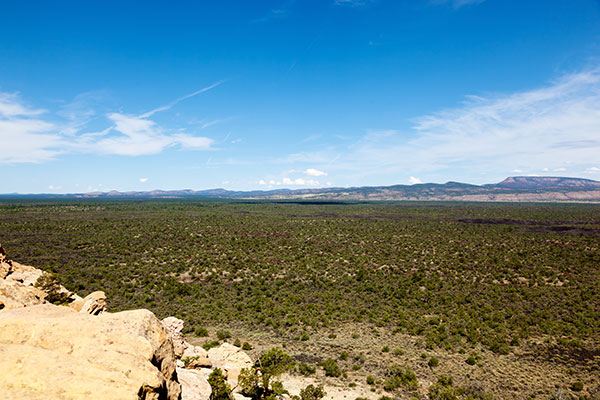 View from Sandstone Bluffs Overlook, El Malpais National Monument