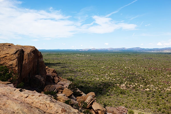 View from Sandstone Bluffs Overlook, El Malpais National Monument