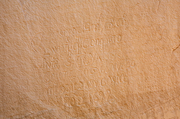 Don Diego de Vargas, Inscriptions on Rock, El Morro National Monument