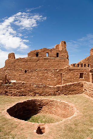 Kiva, Mission of San Gregorio de Abo, Abo Ruins, Salinas Pueblo Missions National Monument, New Mexico