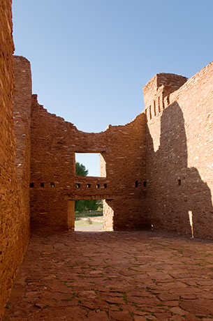 Nave, Nuestra Senora de la Purisima Concepcion de Cuarac, Quarai Ruins, Salinas Pueblo Missions National Monument, New Mexico