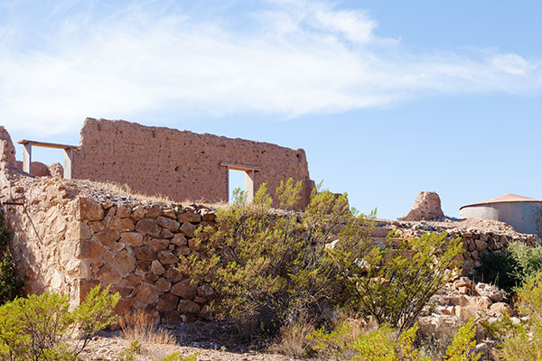 Ruins of Buildings, Old Hachita, Grant County, New Mexico