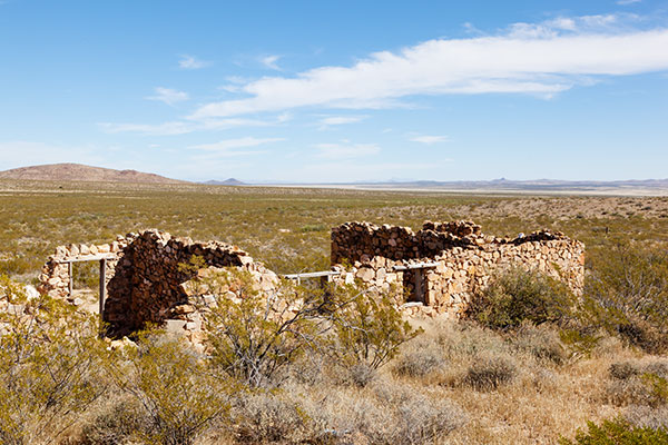 Ruins of Buildings, Old Hachita, Grant County, New Mexico