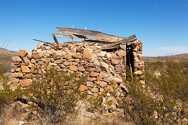 Ruins of Buildings, Old Hachita, Grant County, New Mexico