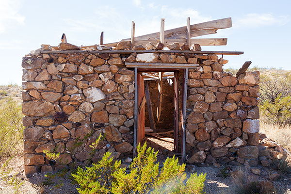 Ruins of Buildings, Old Hachita, Grant County, New Mexico