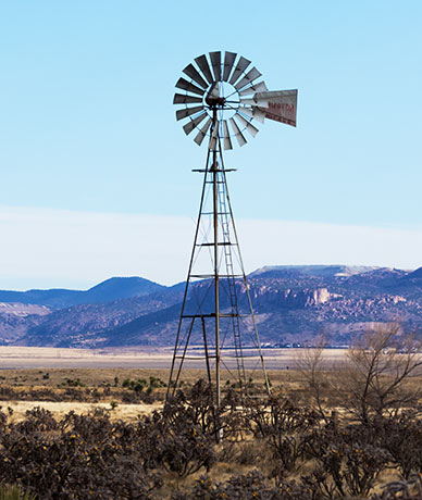 Windmill along Whitewater Road, Grant County, New Mexico