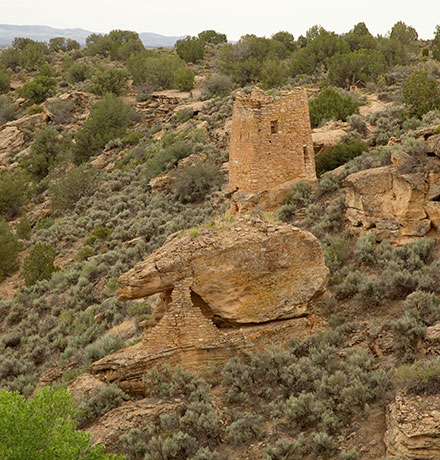 Eroded Boulder House, Square Tower Unit, Hovenweep National Monument