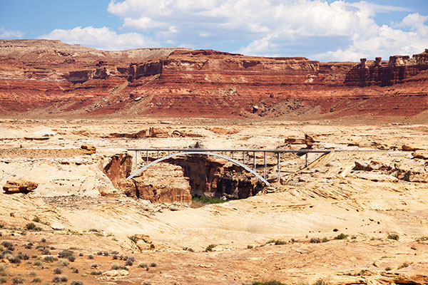 Bridge over Colorado River on Utah SR 95 near Hite in Southeastern Utah
