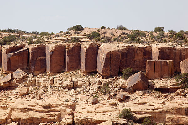 Sandstone Blocks, Muley Point, Southeastern Utah