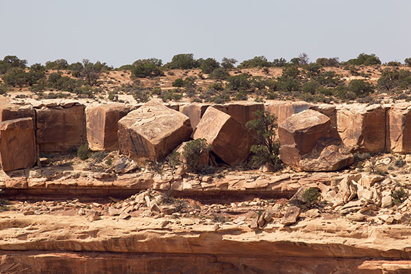 Sandstone Blocks, Muley Point, Southeastern Utah